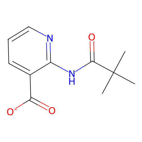 2-(2,2-Dimethylpropanoylamino)pyridine-3-carboxylate structure