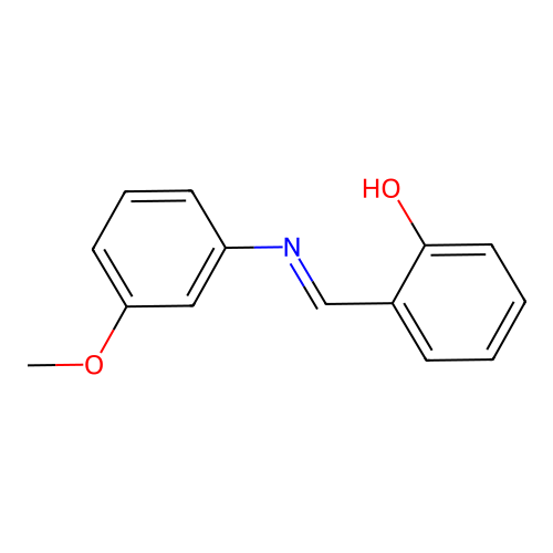 Alpha-(3-methoxyphenylimino)-O-cresol structure