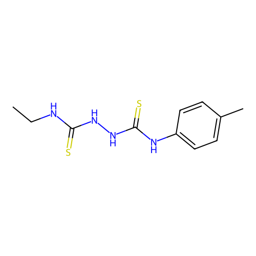 N-ethyl-N'-(4-methylphenyl)hydrazine-1,2-dicarbothioamide structure