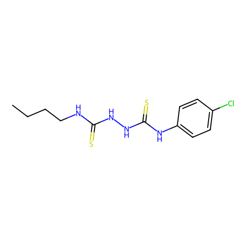 1-Butyl-3-[(4-chlorophenyl)carbamothioylamino]thiourea structure