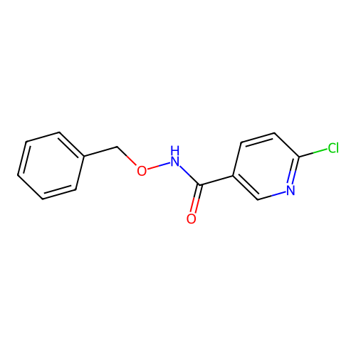 N-(benzyloxy)-6-chloropyridine-3-carboxamide structure