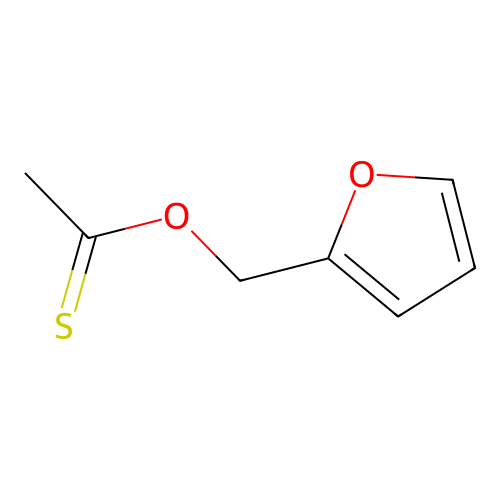 O-(furan-2-ylmethyl) ethanethioate structure