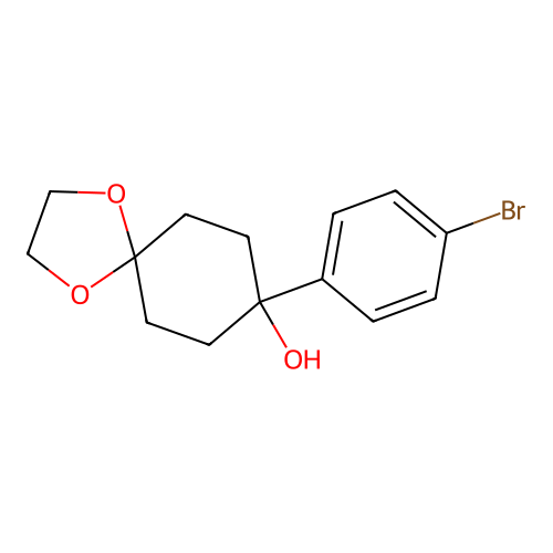 8-(4-Bromophenyl)-1,4-dioxaspiro[4.5]decan-8-ol structure