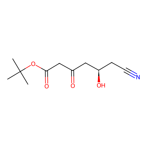 tert-Butyl (R)-6-Cyano-5-hydroxy-3-oxohexanoate structure