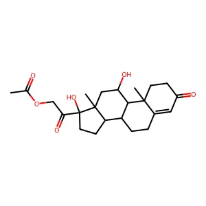 (11alpha)-21-(Acetyloxy)-11,17-dihydroxypregn-4-ene-3,20-dione structure
