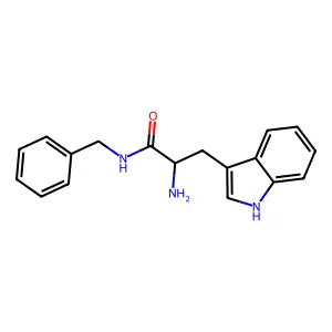 (S)-2-氨基-N-苄基-3-(1H-吲哚-3-基)丙酰胺 structure