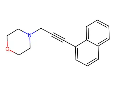 Morpholine, 4-[3-(1-naphthalenyl)-2-propynyl]- structure