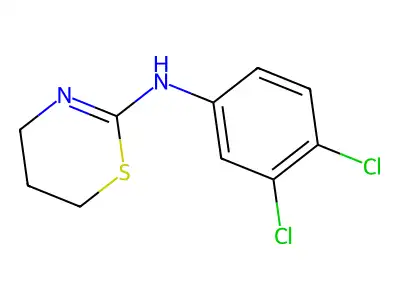 N-(3,4-dichlorophenyl)-5,6-dihydro-4H-1,3-thiazin-2-amine structure