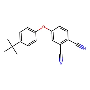 4-(4-叔丁基苯氧基)邻苯二甲腈 structure