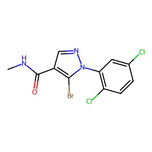 Pyrazole-4-carboxamide, 5-bromo-1-(2,5-dichlorophenyl)-N-methyl- structure