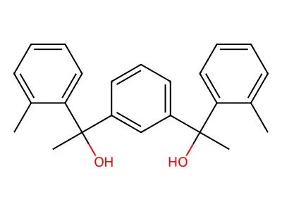 1,3-苯二甲醇 α1,α3-二甲基-α1,α3-双(甲基苯基)- structure