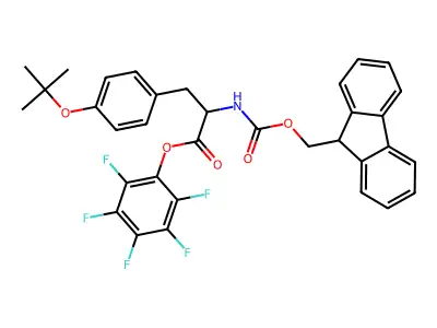 Fmoc-DL-Tyr(tBu)-OPfp structure