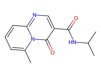 4H-Pyrido(1,2-a)pyrimidine-3-carboxamide, 6-methyl-N-(1-methylethyl)-4-oxo- structure