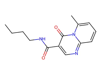 4H-Pyrido(1,2-a)pyrimidine-3-carboxamide, N-butyl-6-methyl-4-oxo- structure