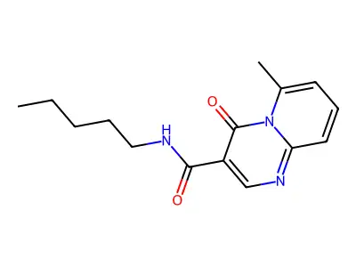 4H-Pyrido(1,2-a)pyrimidine-3-carboxamide, 6-methyl-4-oxo-N-pentyl- structure