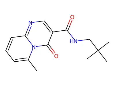 4H-Pyrido(1,2-a)pyrimidine-3-carboxamide, N-(2,2-dimethylpropyl)-6-methyl-4-oxo- structure