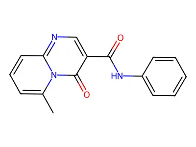 4H-Pyrido(1,2-a)pyrimidine-3-carboxamide, 6-methyl-4-oxo-N-phenyl- structure