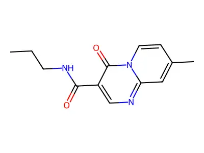 4H-Pyrido(1,2-a)pyrimidine-3-carboxamide, 8-methyl-4-oxo-N-propyl- structure