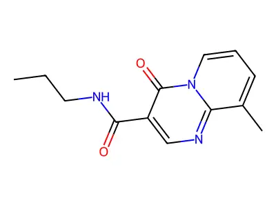 4H-Pyrido(1,2-a)pyrimidine-3-carboxamide, 9-methyl-4-oxo-N-propyl- structure