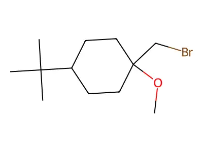 1-(Bromomethyl)-4-tert-butyl-1-methoxycyclohexane structure