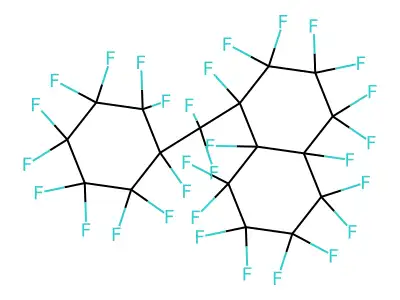 Naphthalene, (difluoro(undecafluorocyclohexyl)methyl)heptadecafluorodecahydro- structure