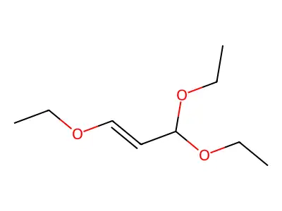 1,3,3-Triethoxy-1-propene, (E)- structure