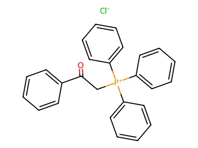 Benzoylmethyltriphenylphosphonium chloride structure
