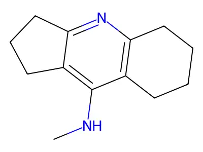 1H-Cyclopenta(b)quinolin-9-amine, 2,3,5,6,7,8-hexahydro-N-methyl- structure