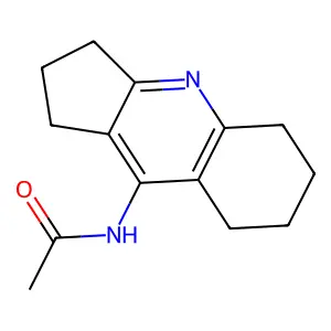 Acetamide, N-(2,3,5,6,7,8-hexahydro-1H-cyclopenta(b)quinolin-9-yl)- structure