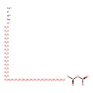 毛沸石 structure