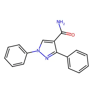 1H-Pyrazole-4-carboxamide, 1,3-diphenyl- structure