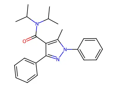 1H-Pyrazole-4-carboxamide, N,N-bis(1-methylethyl)-1,3-diphenyl-5-methyl- structure