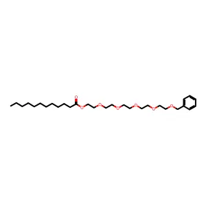 16-Phenyl-3,6,9,12,15-pentaoxahexadec-1-yl laurate structure