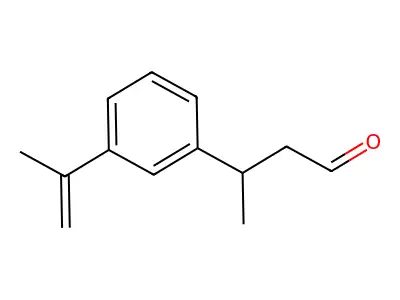 苯丙醛 β-甲基-3-(1-甲基乙烯基)- structure