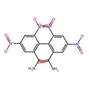 4,4',6,6'-四硝基联苯-2,2'-二甲酰胺 structure