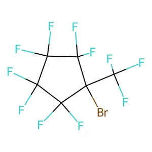 1-Bromo-2,2,3,3,4,4,5,5-octafluoro-1-(trifluoromethyl)cyclopentane structure