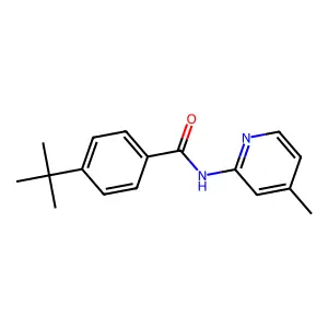 4-叔丁基-N-(4-甲基吡啶-2-基)苯甲酰胺 structure