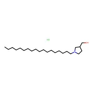 1-Octadecyl-3-pyrrolidinemethanol structure