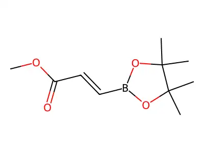 methyl (2E)-3-(4,4,5,5-tetramethyl-1,3,2-dioxaborolan-2-yl)prop-2-enoate structure