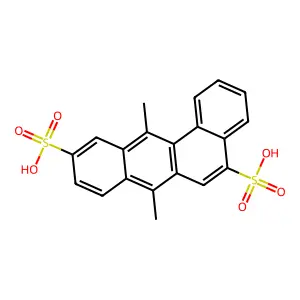 7,12-Dimethylbenzo(b)phenanthrene-5,10-disulfonic acid structure