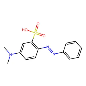 4-Dimethylaminoazobenzene-3-sulfonic acid structure