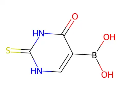 5-Dihydroxyboryl-2-thiouracil structure