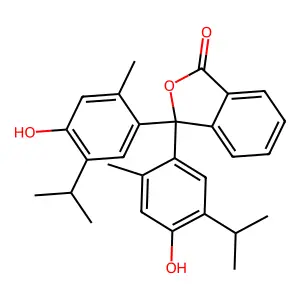 百里酚酞 structure