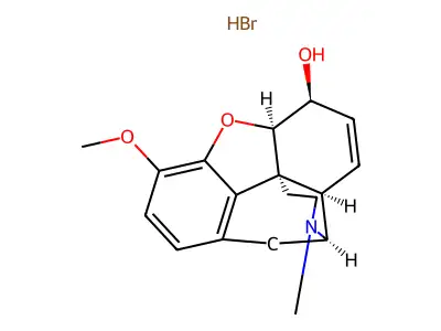Codeine hydrobromide structure