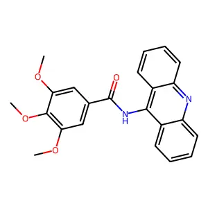 N-9-Acridinyl-3,4,5-trimethoxybenzamide structure
