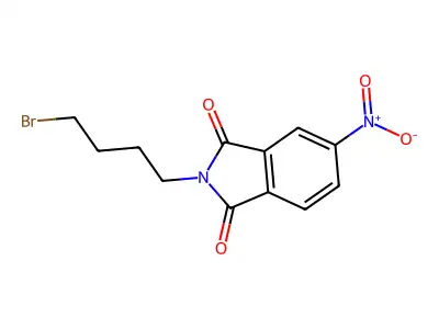 N-(4-Bromobut-1-yl)-4-nitrophthalimide structure