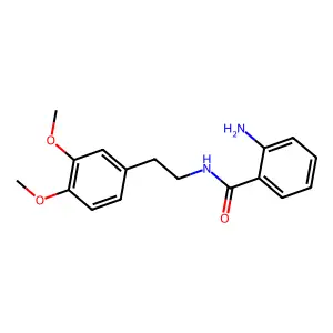 2-amino-N-[2-(3,4-dimethoxyphenyl)ethyl]benzamide structure