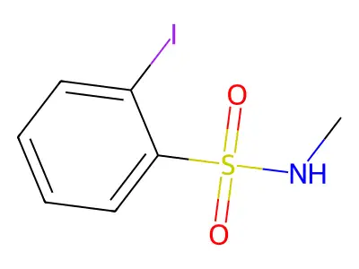 2-iodo-N-methylbenzenesulfonamide structure