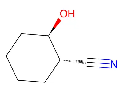 rac-(1R,2S)-2-hydroxycyclohexane-1-carbonitrile structure