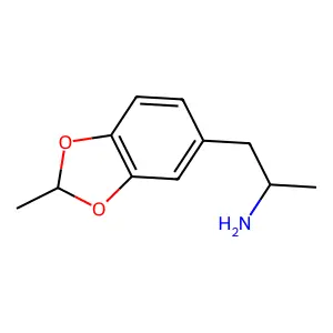 3,4-Ethylidenedioxyamphetamine structure